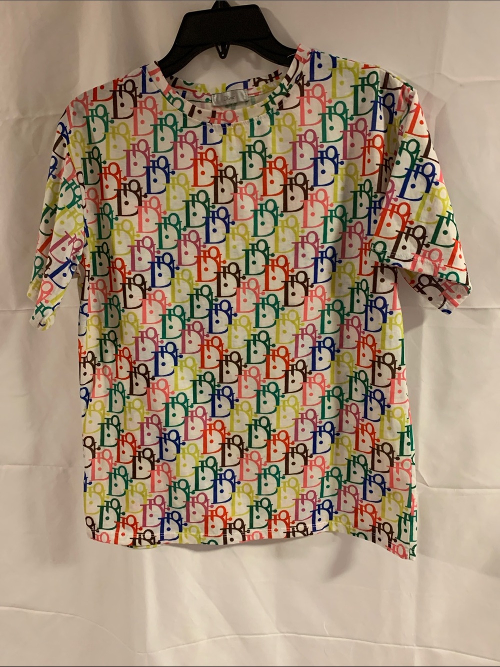Dior Multi Coloured T-Shirt Short Sleeve Unisex Woman's Medium /Men's Small